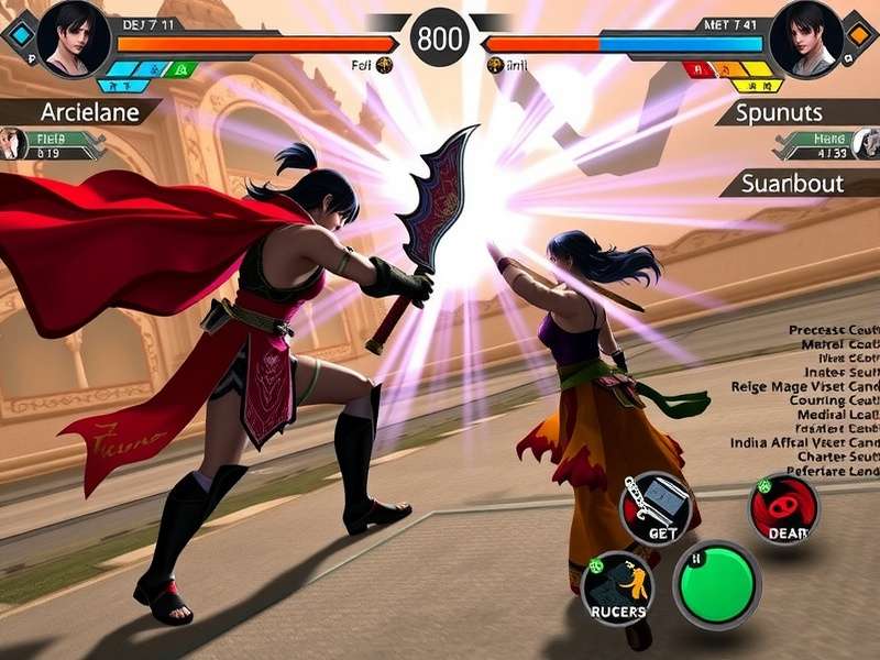 Mace Vanguard Legend gameplay screenshot showing character combat
